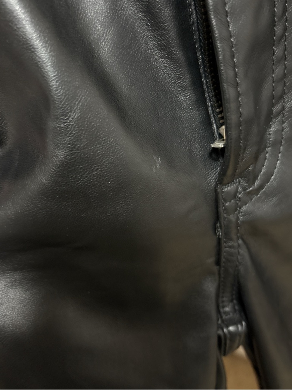 GAP Black Faux Leather Straight-Leg Pants - Picture 4 of 5